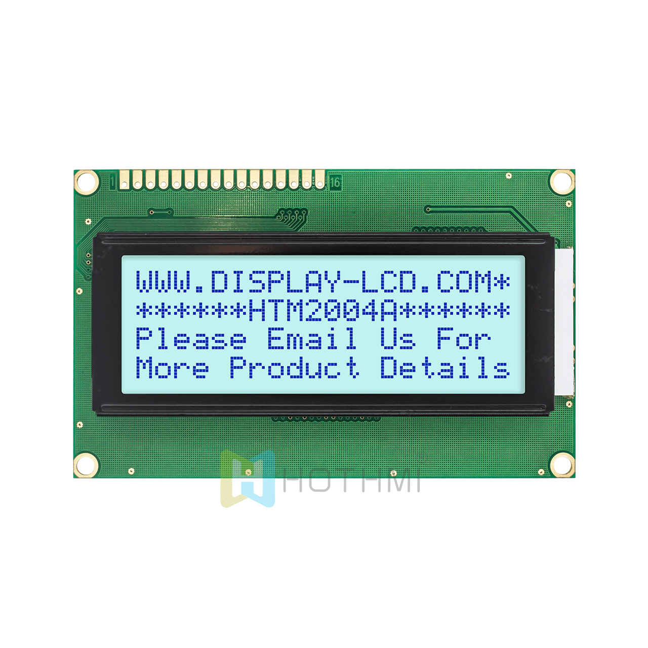 character LCD module | STN + |5v | 20x4 | Single color With white side backlight | Arduino display | Transflective |  Gray background with blue characters