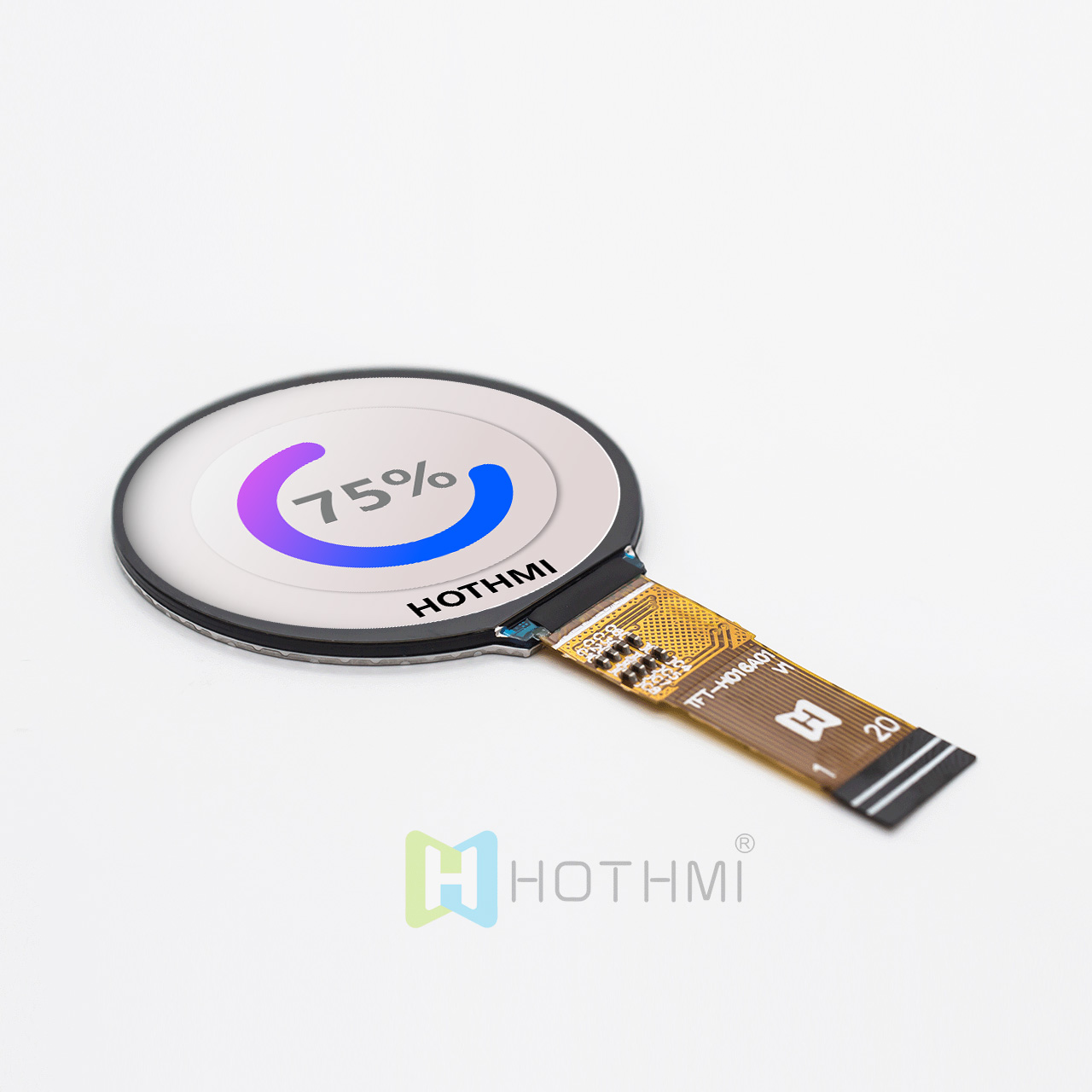 1.6 inch round TFT LCD display/MIPI interface/400x400 IPS full viewing angle/wide temperature/optional touch screen