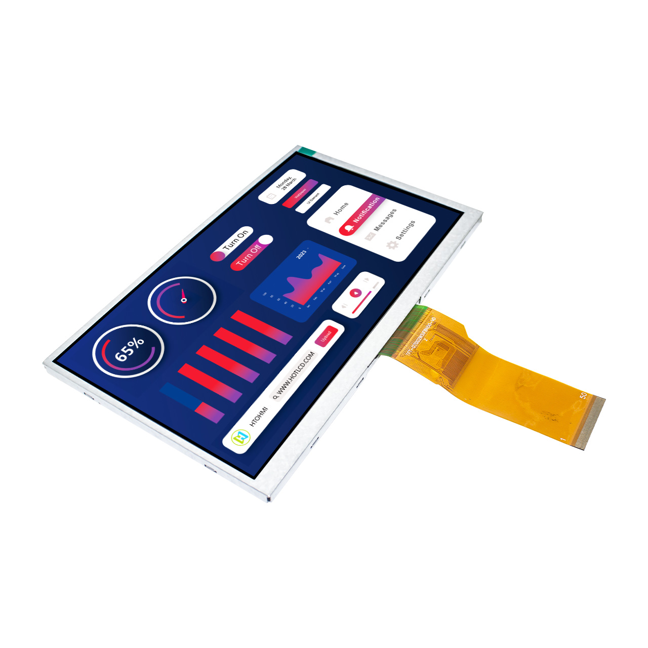 7.0 inch TFT Display Modules | 1024x600 RGB IPS TFT Screen | TFT Module Display 
