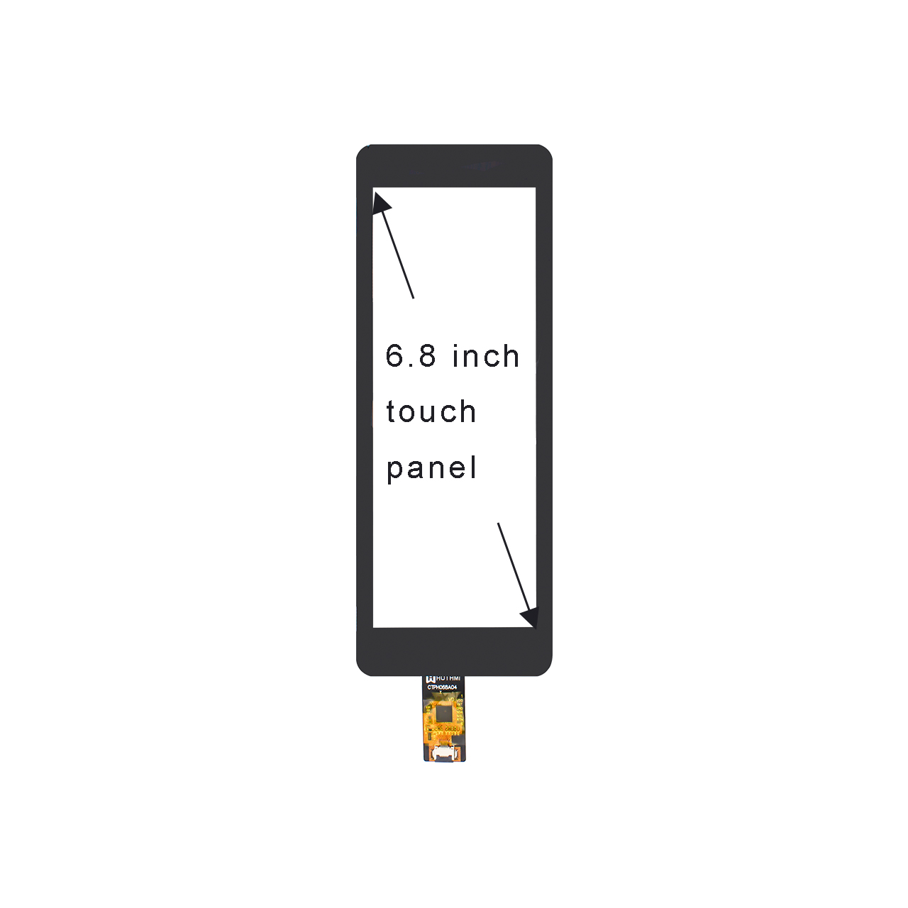 6.8 Inch Capacitive Touchscreen GT911 Controller I2C Interface